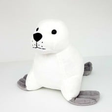21 Cm Plush Seal - White Snowflake