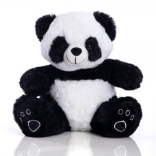 Sitting Panda Teddy Bear 28 Cm - Black And White Footprints