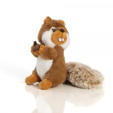 Stuffed Squirrel 22 Cm - Every With Walnut In Brown Hand