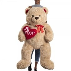 Teddy Bear 1 Meter And 30 Cm - Mozao With Heart Sand
