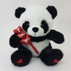 25 Cm Sitting Panda Teddy Bear - I Love You
