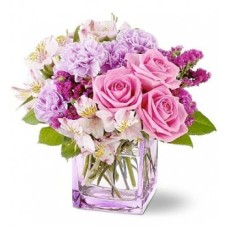 White Oriental Lillies in Vase