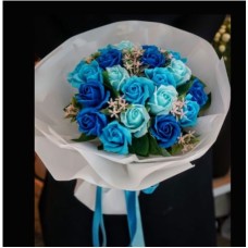 Peacock Blue Roses Bouquet