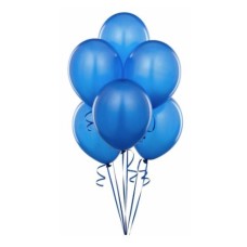 Blue Balloon Bouquet Helium Filled 5 Pcs