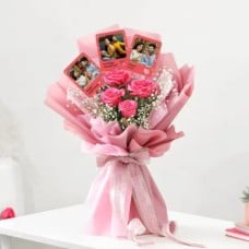 Personalized Anniversary Photos with Roses