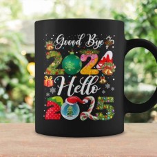 Goodbye 2024, Hello 2025: Personalized New Year Magic Mug