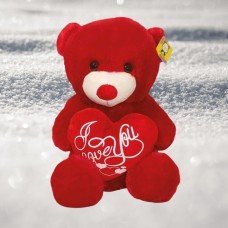 Soft Touch Plush Red Teddy Bear 30cm