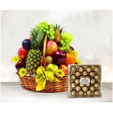 Fresh Fruit & Ferrero Rocher Basket
