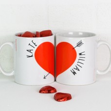 Lovers Personalized Chocolate Filled Mugs