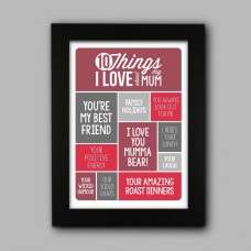 10 things Love about MOM Frame