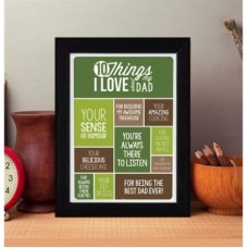 10 things love about dad frame