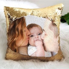 Mermaid Magic Personalized Cushion Gold