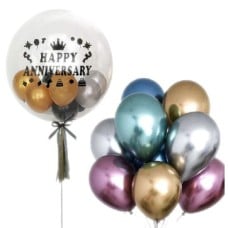 Anniversary Bubble - Floating Balloons Bouquet