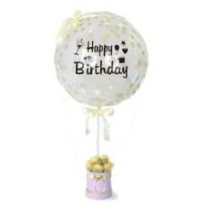 Birthday Glitter - Balloons & Chocolates Gifts (Birthday Glitter - Happy Birthday Balloons 18" Chocolates 8 pcs)