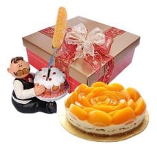 Purply Peach Rich Cheese â€“ Cake