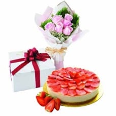 Strawberry Cheese, Vegetarian â€“ Cake