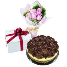 Nutty Ganache Chocolate Cheese, Vegetarian â€“ Cake