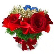 Rosy Godiva – Flowers & Chocolate Gift