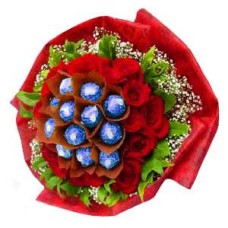 Godiva Rocamore - Bouquet Flower Chocolate (Godiva Rocamore - 10 Rose 12 Godiva)