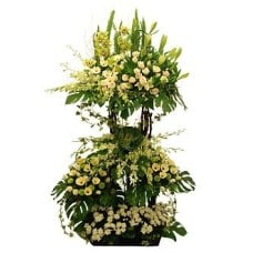 Grand Accolades - Majestic Condolence Flower Funeral Wreath