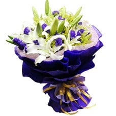 Beautilla - 15 stalks Lily Flower Bouquet