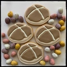 Hot Cross Buns Cookies (6 Cookies)