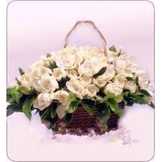 Large basket with jasmine