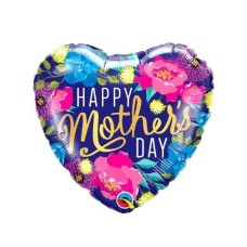 Tropical Heart Happy Motherâ€™s Day Foil Balloon