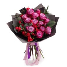 Bouquet of Purple Passion roses (Standard)