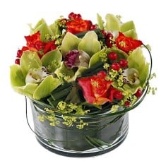 Flowers By Florist Romania - Business Orchid Arrangement