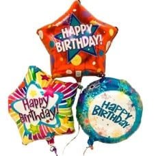 3 Happy Birthday Balloons