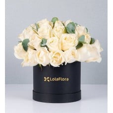 Jumbo White Roses Box