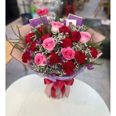 Carnation and rose Bouquet