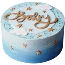 New Baby Boy Cake (15 persons / diameter 25 cm)