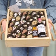 Special gift with strawberries