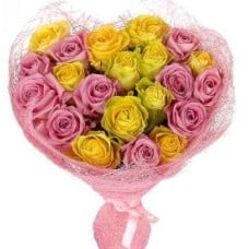 Red And Yellow Symphony (27 Roses)
