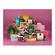 Mothers Day Flowers and Savoury Gift Basket