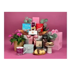 Mother's Day Flowers & Tea Gift Basket