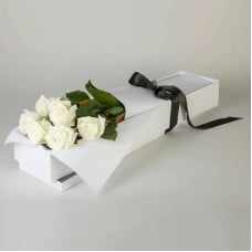Roses with Love in White