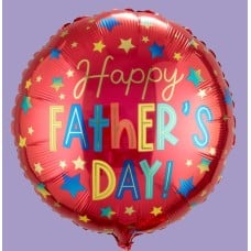 Happy Father's Day Stars Inflated Balloon
