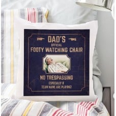 Dad's Footy Watching Chair Photo Cushion