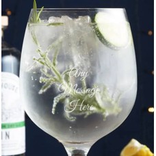 Personalised Balloon Gin Glass