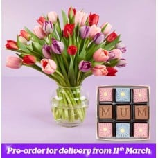 The Thank You Mum Tulips & Chocs Set