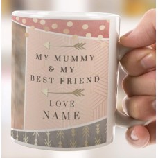 Mummy &amp; Best Friend Photo Mug (Coloured Inside)