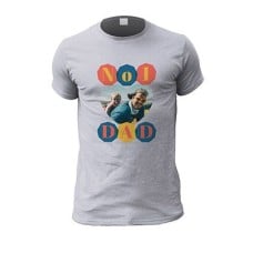 No 1 Dad Personalised Photo Tshirt