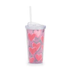 Tumbler Travel Cup Hearts 20oz