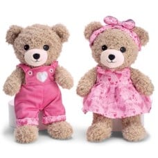 Plush Couple Bear Pink 13"