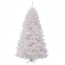 Tree 7.5' Sparkle White Spruce INC 750 Dura lit Clear Lights 52"D 1257T