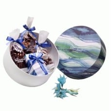 Blue Waves Hat Box 1