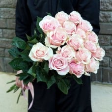 17 Ecuadorian roses Pink Mondial 80-90 cm (Usual)